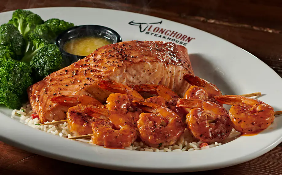 Longhorn Menu With Prices 2026 9 Salmon and Red Rock Shrimp